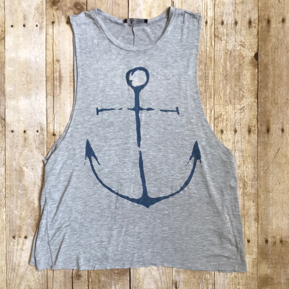 Anchor Muscle Knit Tank Top